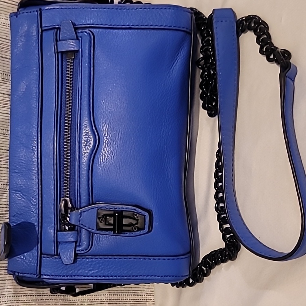 Rebecca Minkoff Electric Blue Leather Crossbody Bag